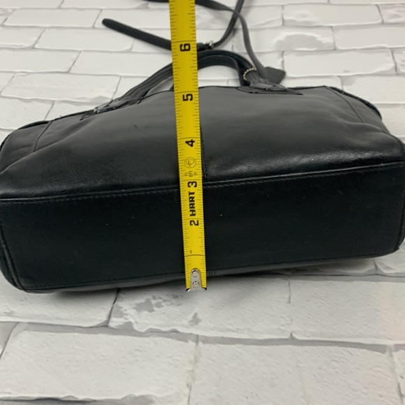 Coach Black Leather Taylor Bette Mini Satchel Handbag Crossbody Zip close - Picture 11 of 14